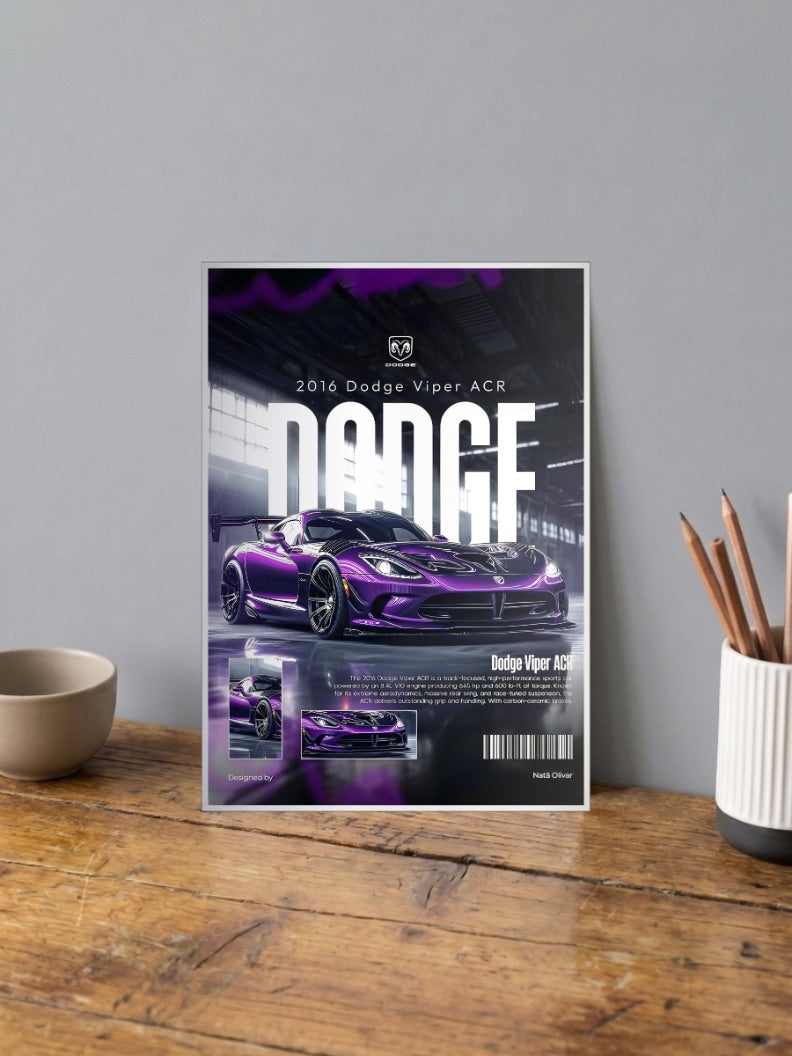 Dodge Viper ACR 2016 Cars Poster