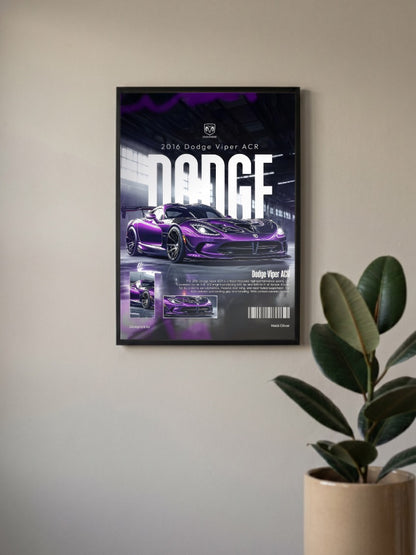 Dodge Viper ACR 2016 Cars Poster