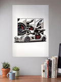 BMW SLS AMG Car Poster