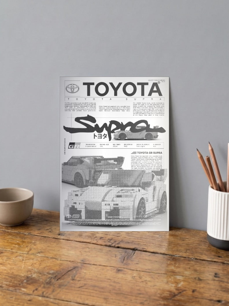 Toyota Supra Car Poster