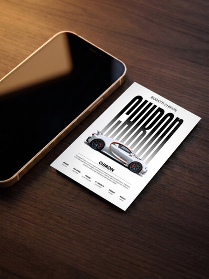 Bugatti Chiron Cars Poster