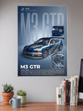 BMW M3 GTR Cars Poster
