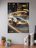Porsche Manjabet GT3 RS Cars Poster
