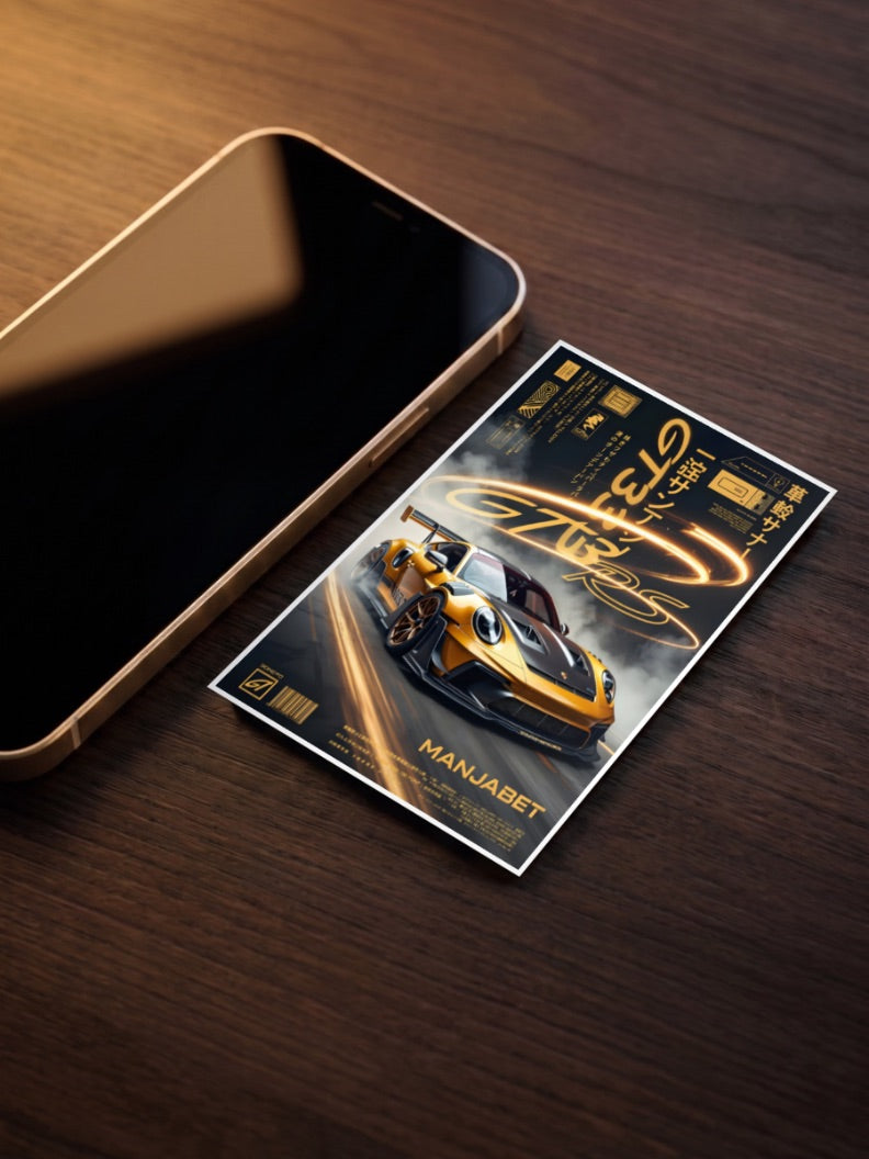 Porsche Manjabet GT3 RS Cars Poster