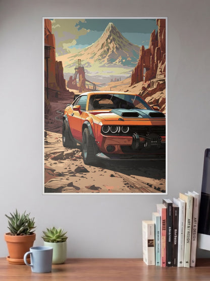 Aesthetic Ford Mustang GT Car Poster
