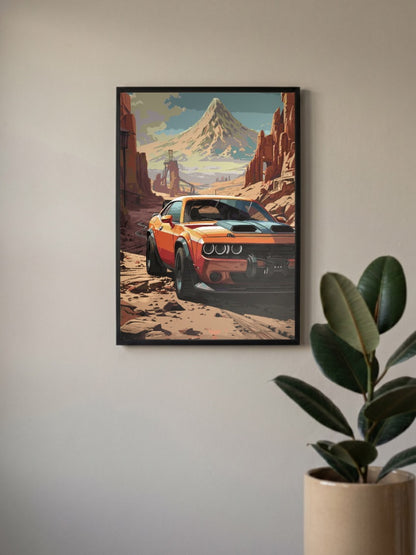 Aesthetic Ford Mustang GT Car Poster