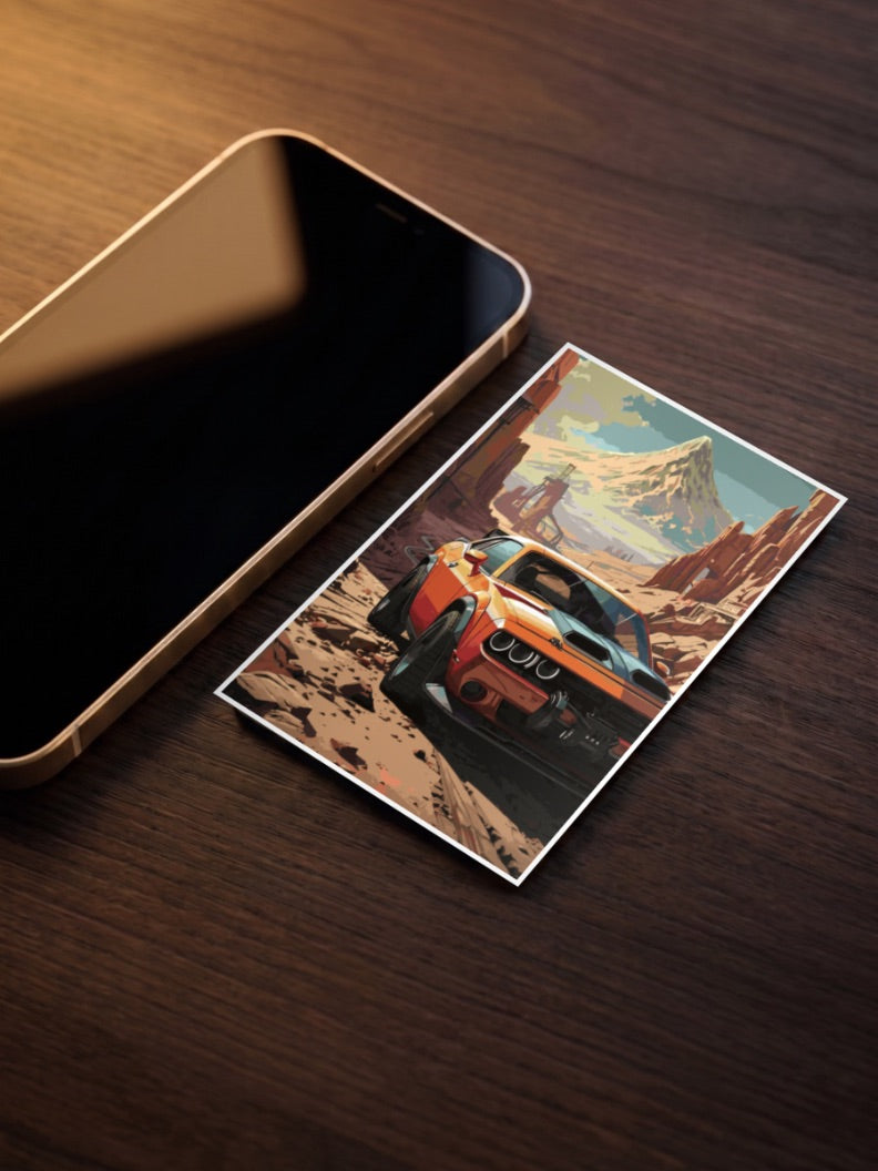 Aesthetic Ford Mustang GT Car Poster