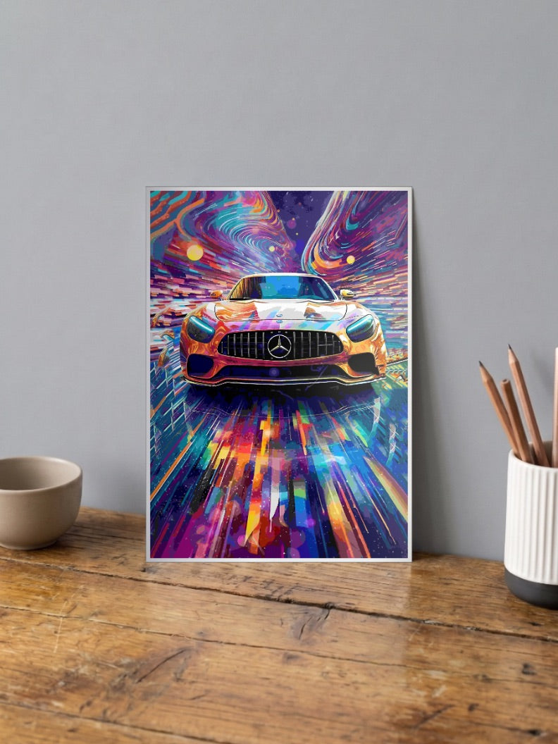 Aesthetic BMW AMG Car Poster