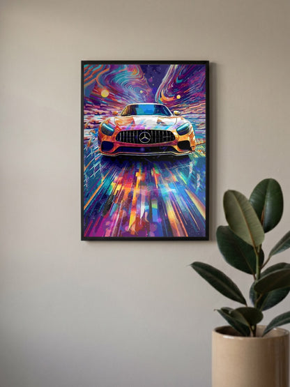 Aesthetic BMW AMG Car Poster