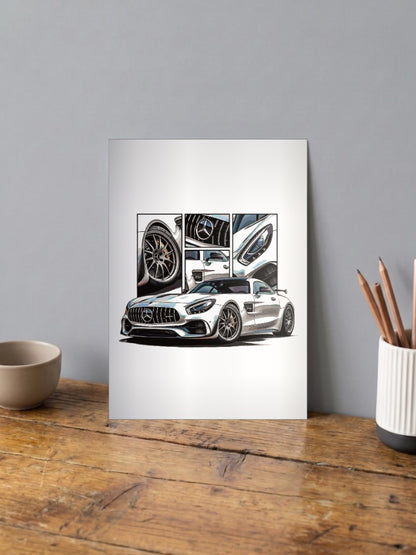 BMW SLS Car Poster