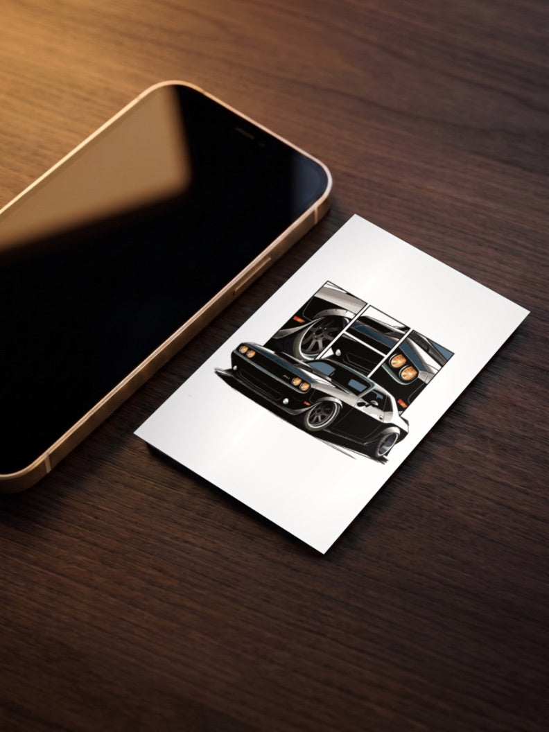 Dodge Challenger SRT Car Poster