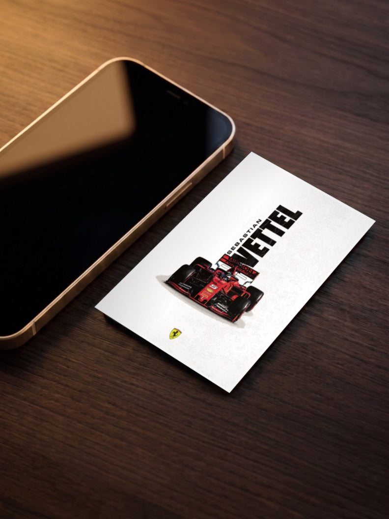 Sebastian Vettel F1 Car Poster