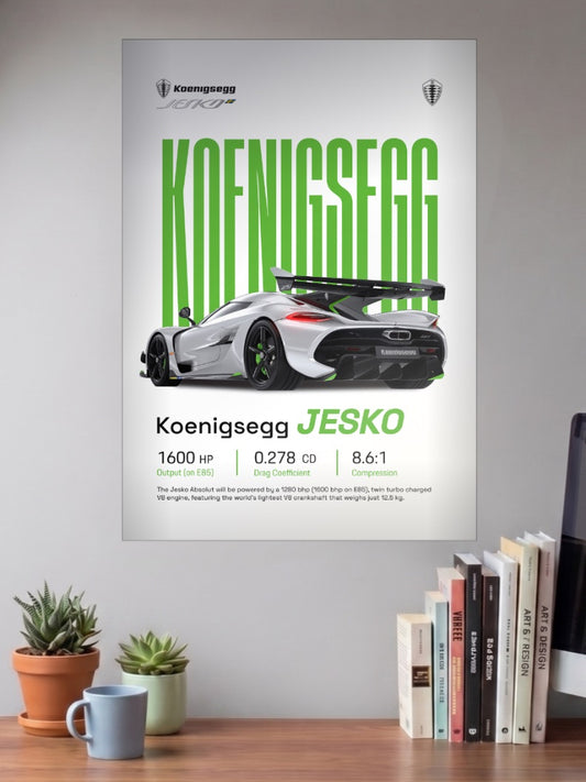 Koenigsegg Jesko Cars Poster