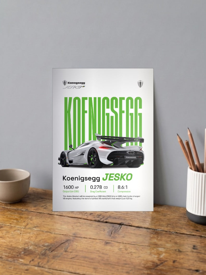 Koenigsegg Jesko Cars Poster