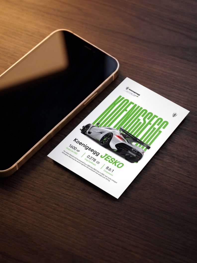 Koenigsegg Jesko Cars Poster