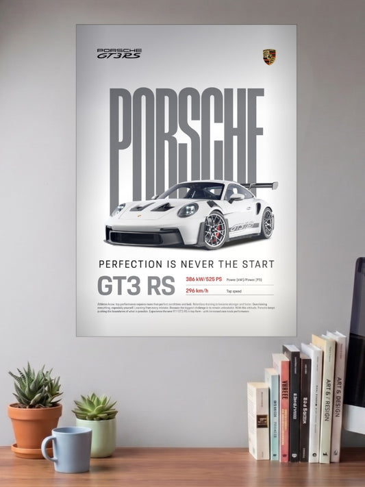 Porsche GT3 RS Flat Six Fever Cars Poster