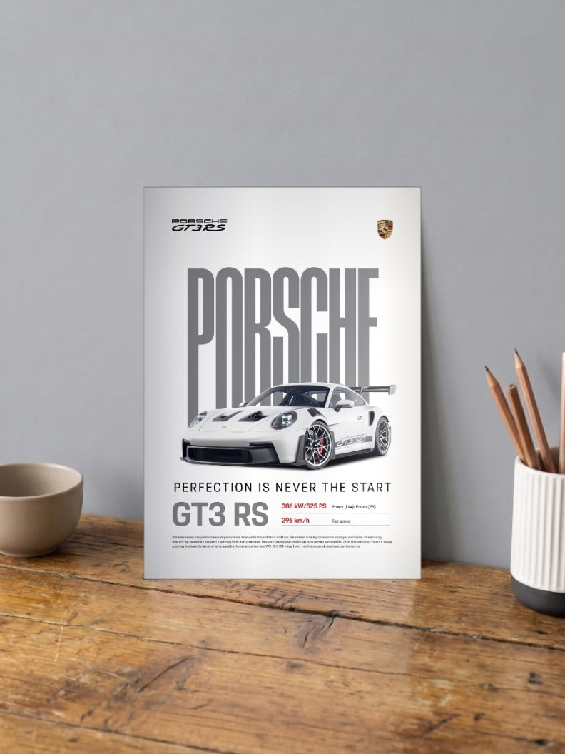 Porsche GT3 RS Flat Six Fever Cars Poster