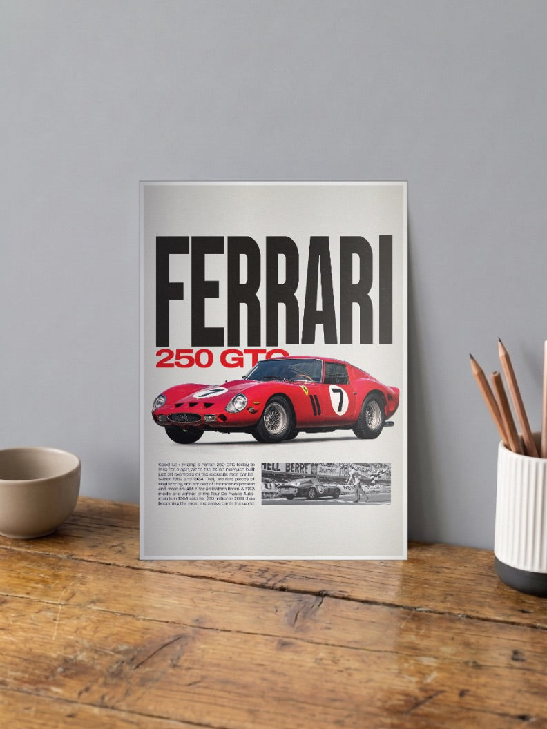 Ferrari 250 Gts Cars Poster