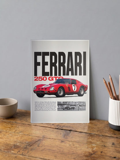 Ferrari 250 Gts Cars Poster