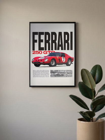 Ferrari 250 Gts Cars Poster