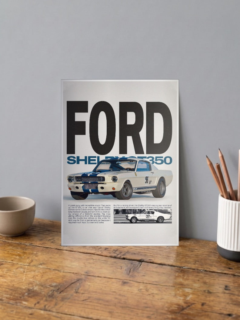 Ford Shelby GT 350 Cars Poster
