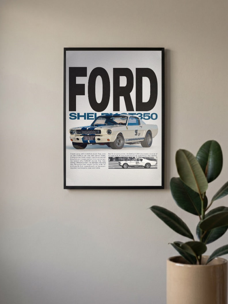 Ford Shelby GT 350 Cars Poster