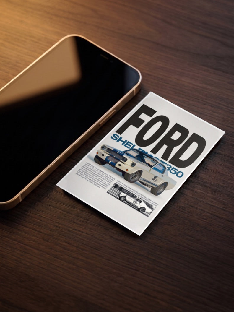 Ford Shelby GT 350 Cars Poster