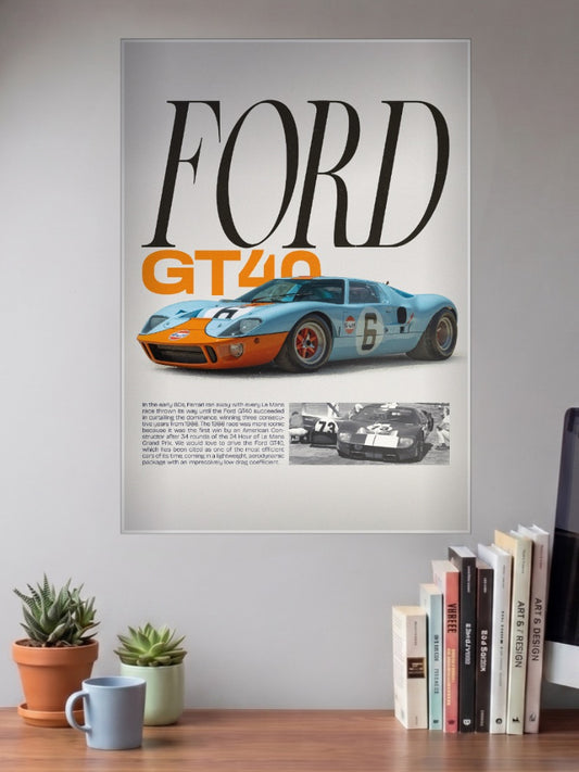 Ford GT40 Cars Poster