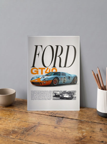 Ford GT40 Cars Poster