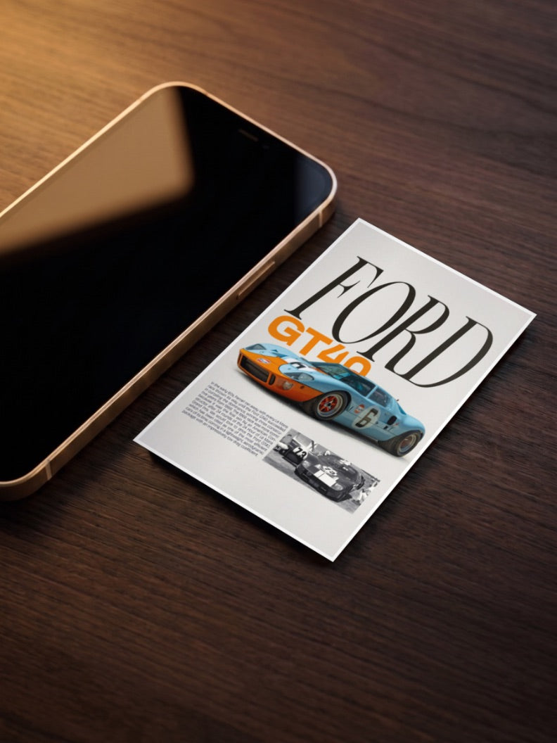 Ford GT40 Cars Poster