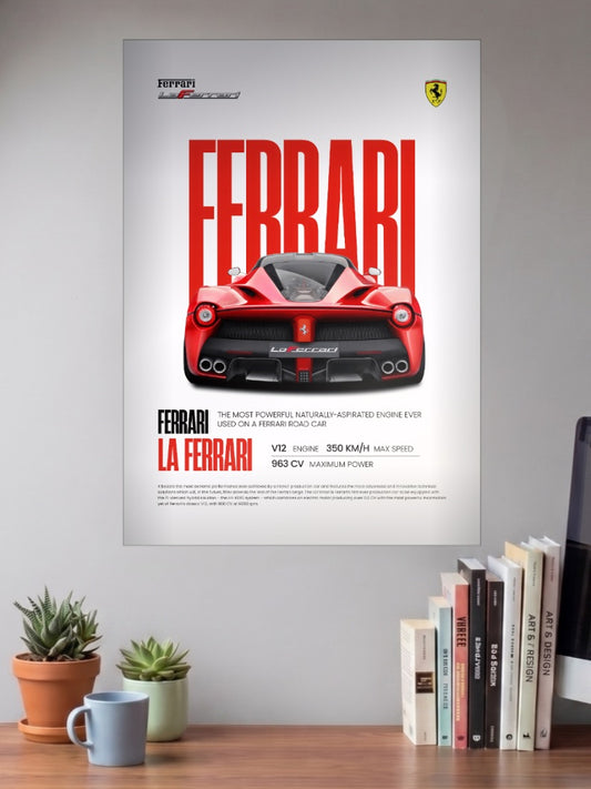 LaFerrari Scuderia Soul Cars Poster
