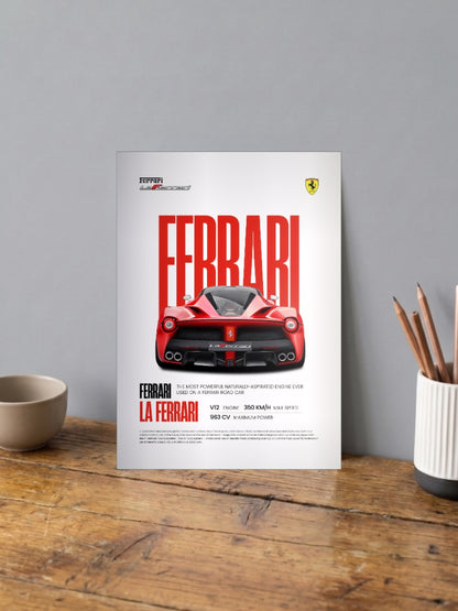 LaFerrari Scuderia Soul Cars Poster