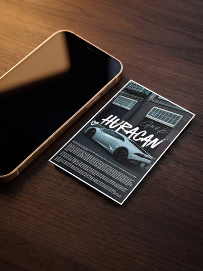 Lamborghini Huracan Raging Bull Cars Poster
