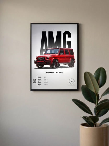 Mercedes AMG Cars Poster