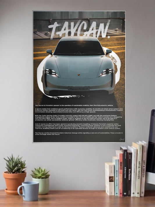 Porsche Taycan Cars Poster