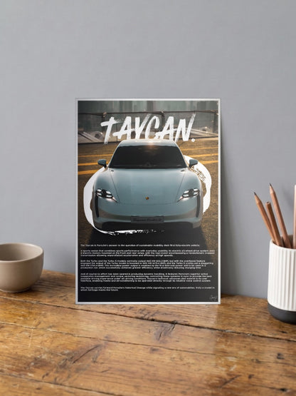 Porsche Taycan Cars Poster
