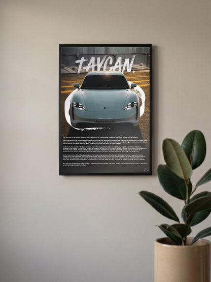 Porsche Taycan Cars Poster