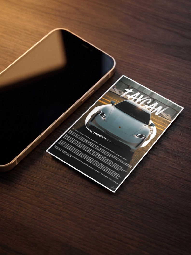 Porsche Taycan Cars Poster