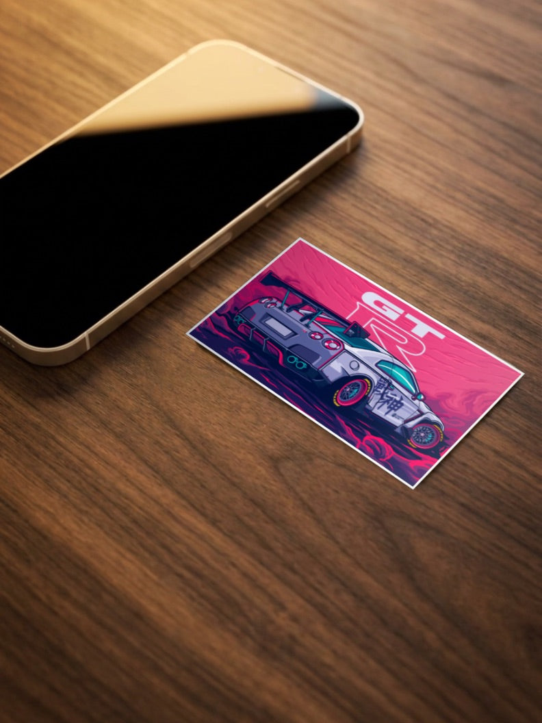 Nissan GTR Car Landscape Poster