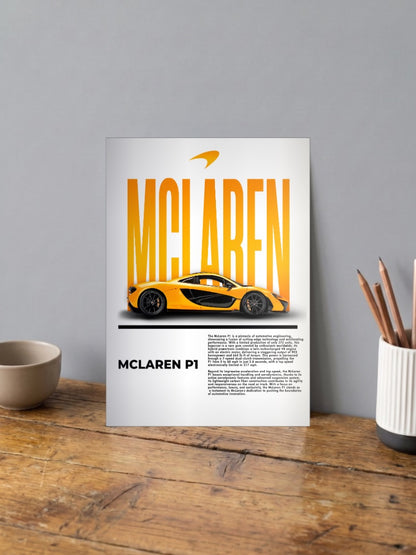 McLaren P1 Track Weapon Cars Poster