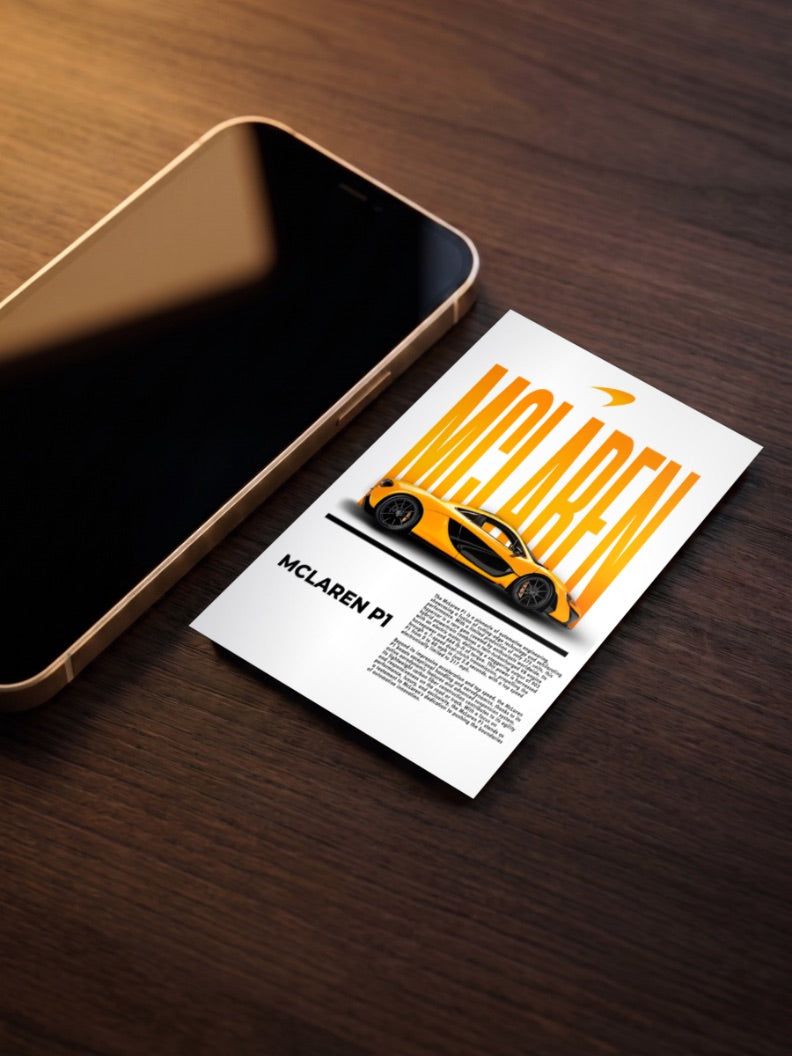 McLaren P1 Track Weapon Cars Poster
