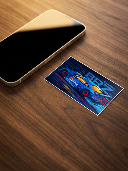 Subaru BRZ Car Poster