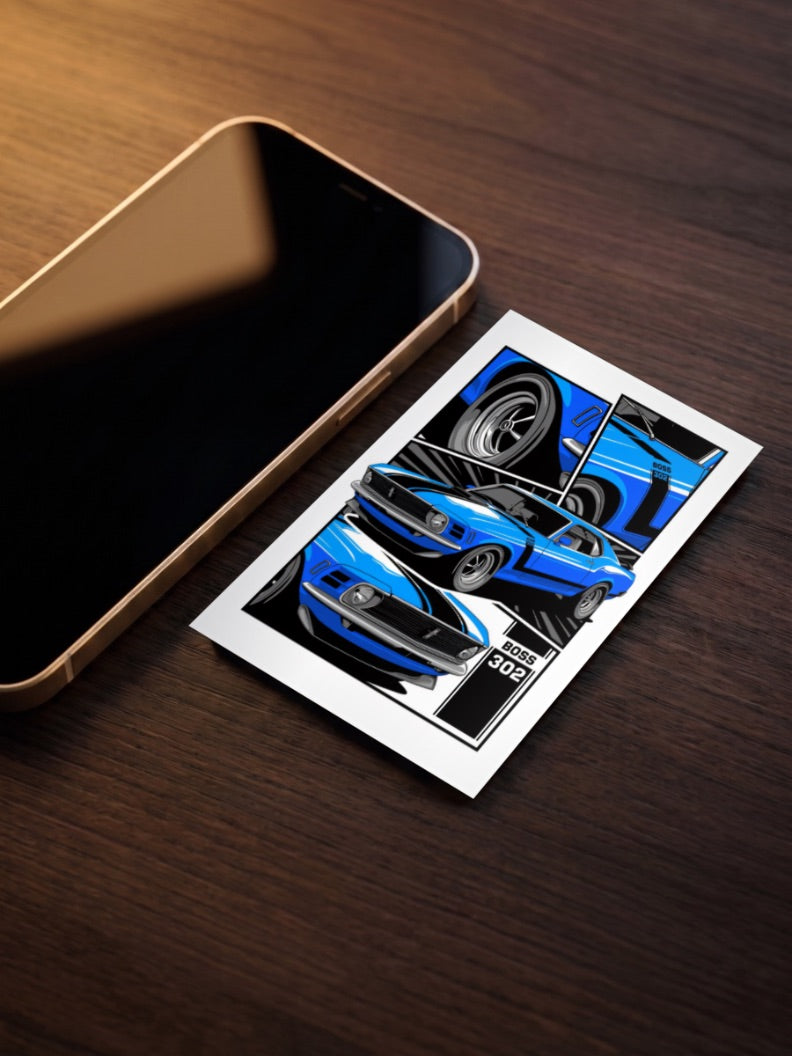 Ford Boss 302 Cars Poster