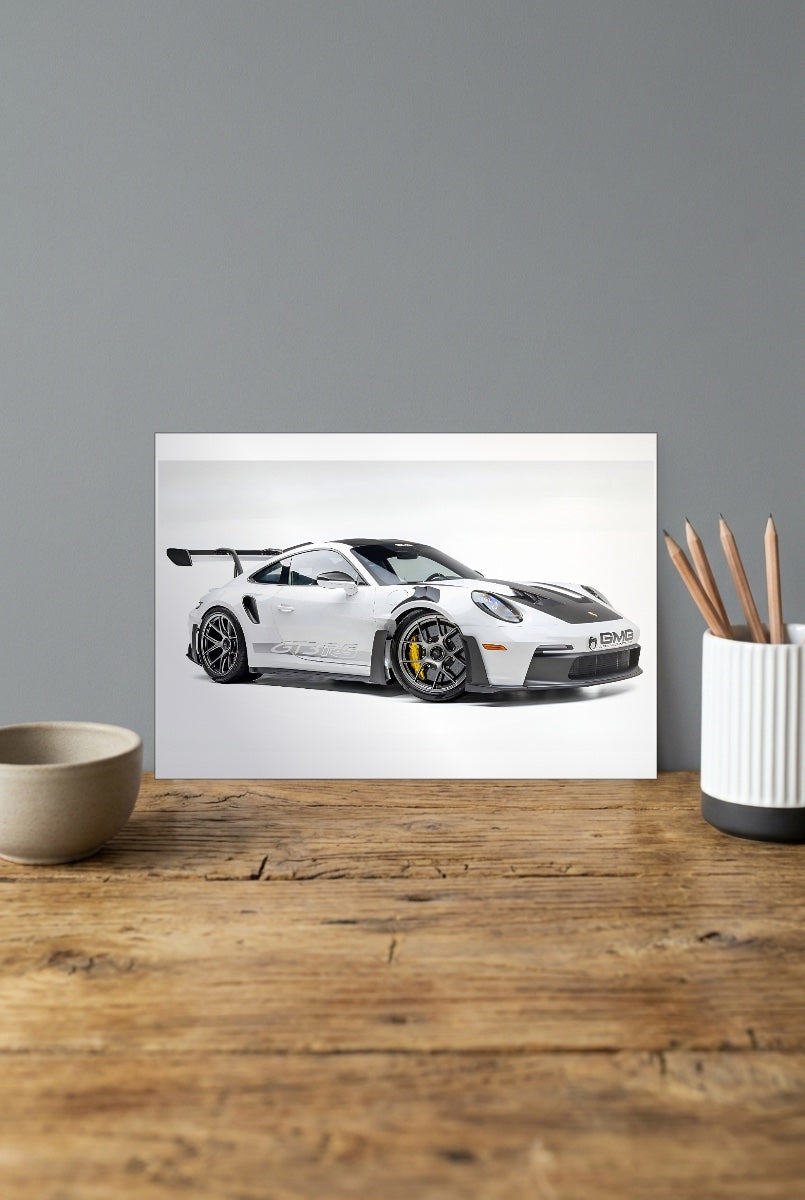 Mercedes AMG GT3 White Cars Poster