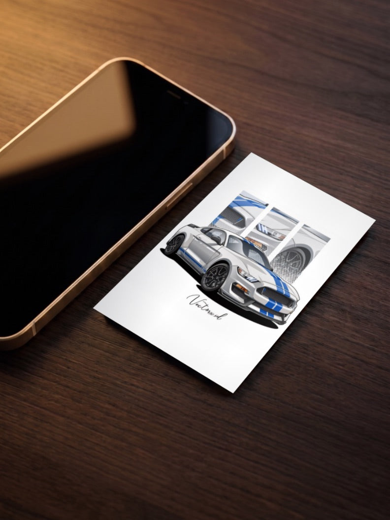 Ford Mustang Stampede Mode Cars Poster