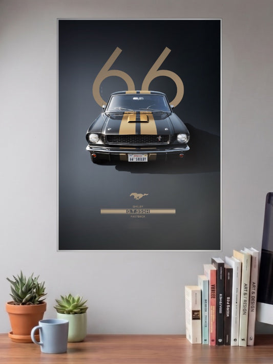 Ford 66 Mustang GT350 Cars Poster
