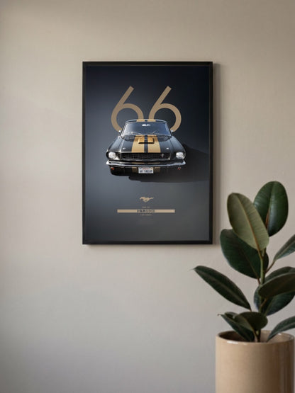 Ford 66 Mustang GT350 Cars Poster