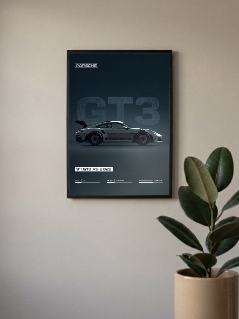 Porsche 911 GT3 Cars Poster