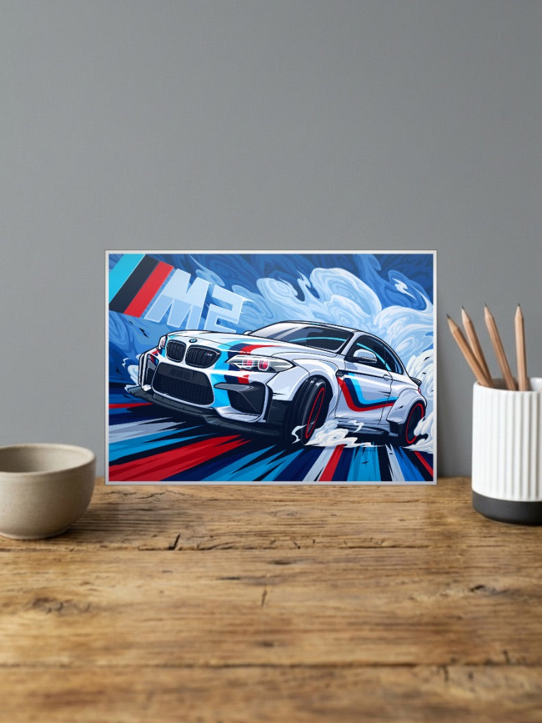 BMW M2 Car Poster