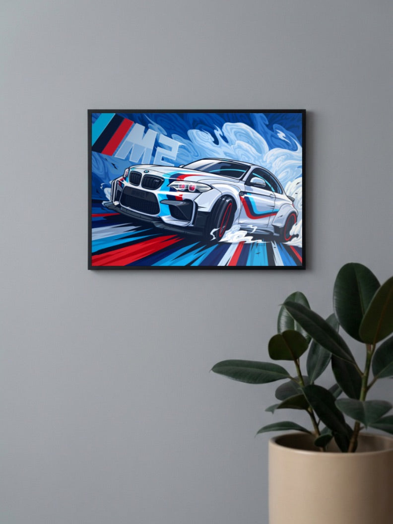 BMW M2 Car Poster